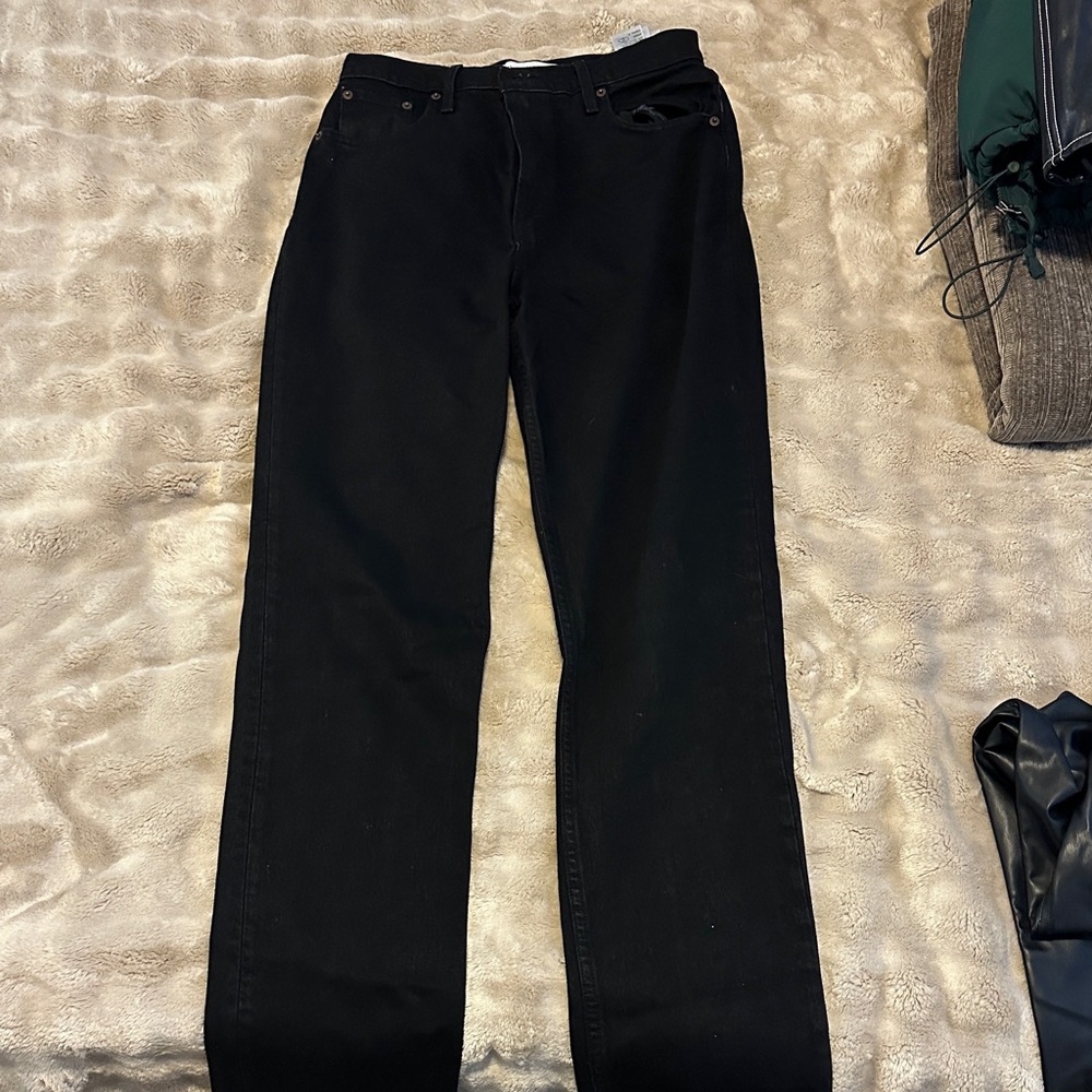 Abercrombie & Fitch Women's Black Straight Jeans